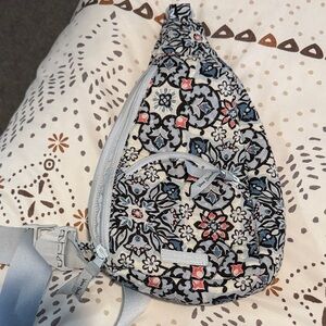 Vera Bradley Light Blue Floral Crossbody Sling